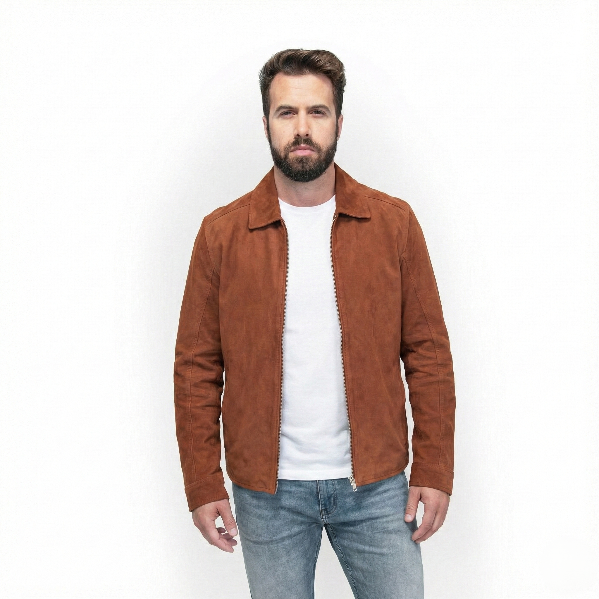 Tony Jacket / Suede Goatskin