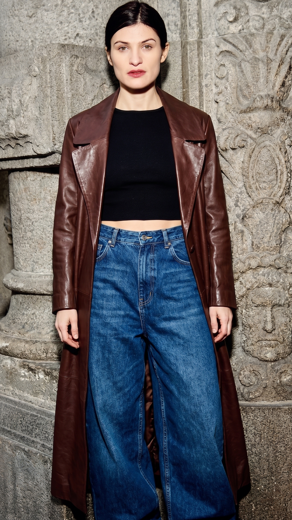 ZURI OVER COAT / COW LEATHER