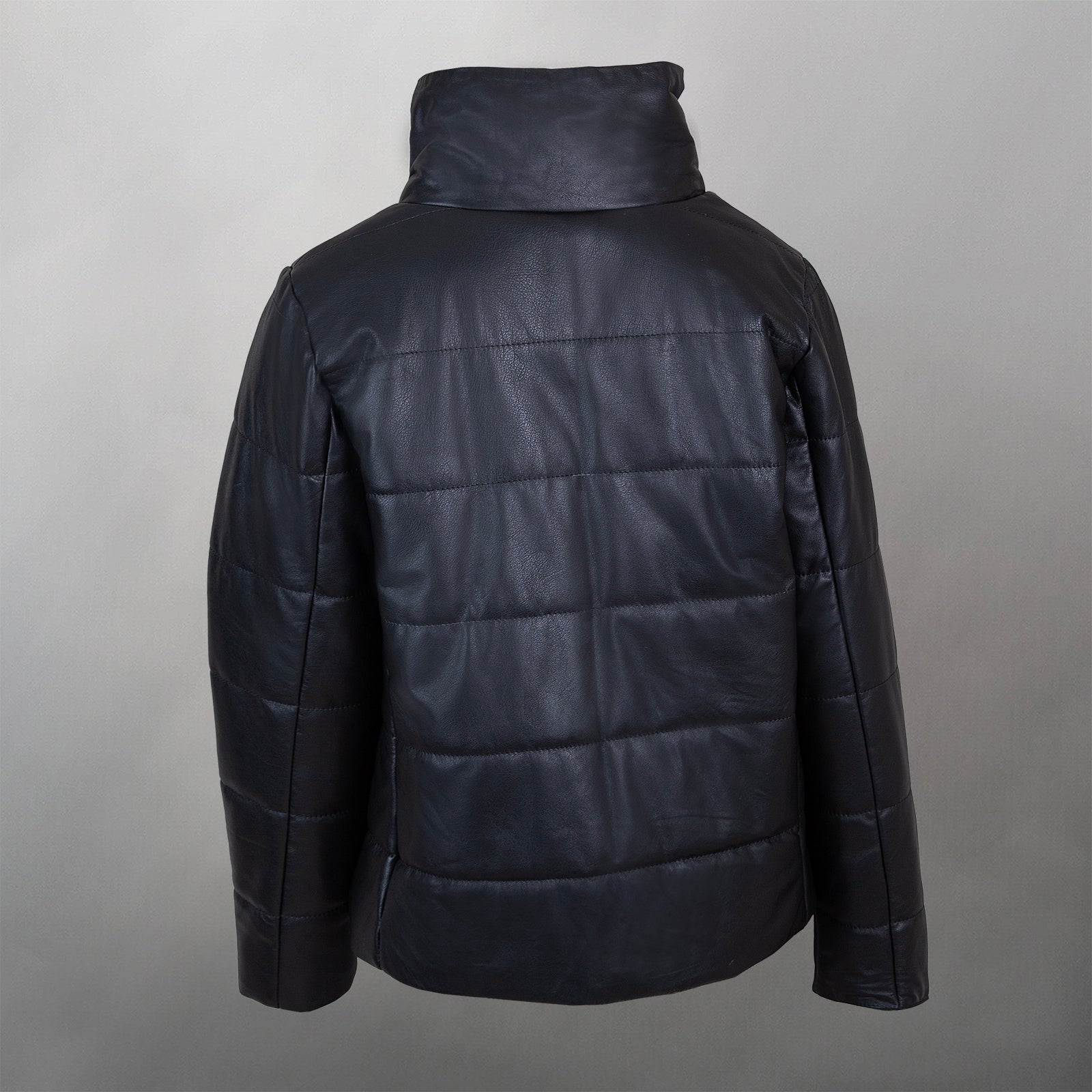 Meli Puffer Jacket / Cowhide Leather